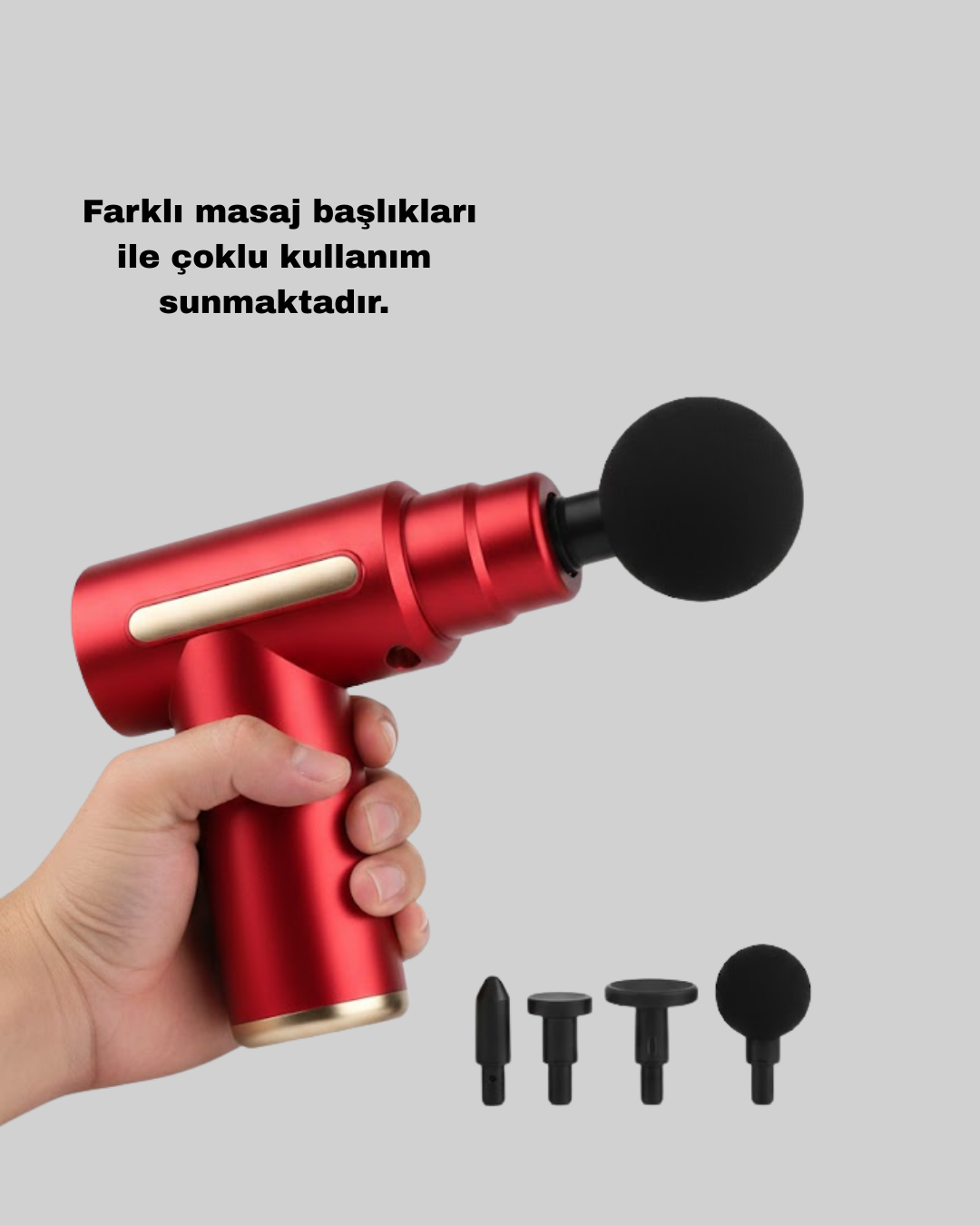 Titreşimli Kas Masaj Aleti 6 Kademe Güçlü Masaj Deneyimi - Görsel 2