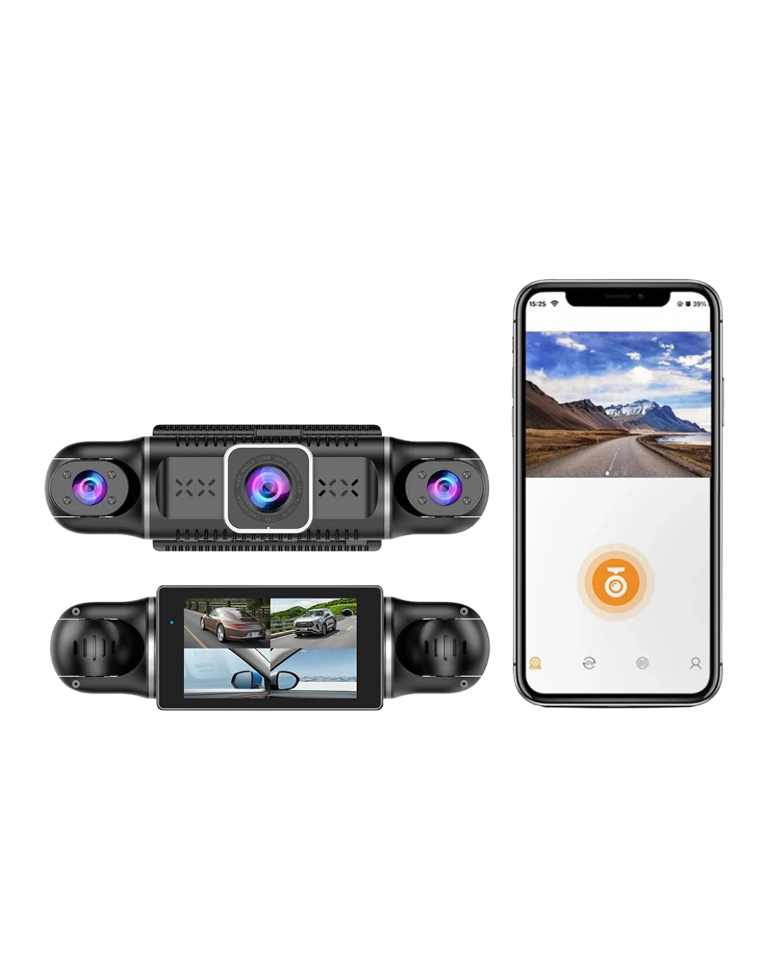 Araç İçi WiFi Destekli Full HD Kamera Geniş Açılı Gece Görüşlü - Görsel 3