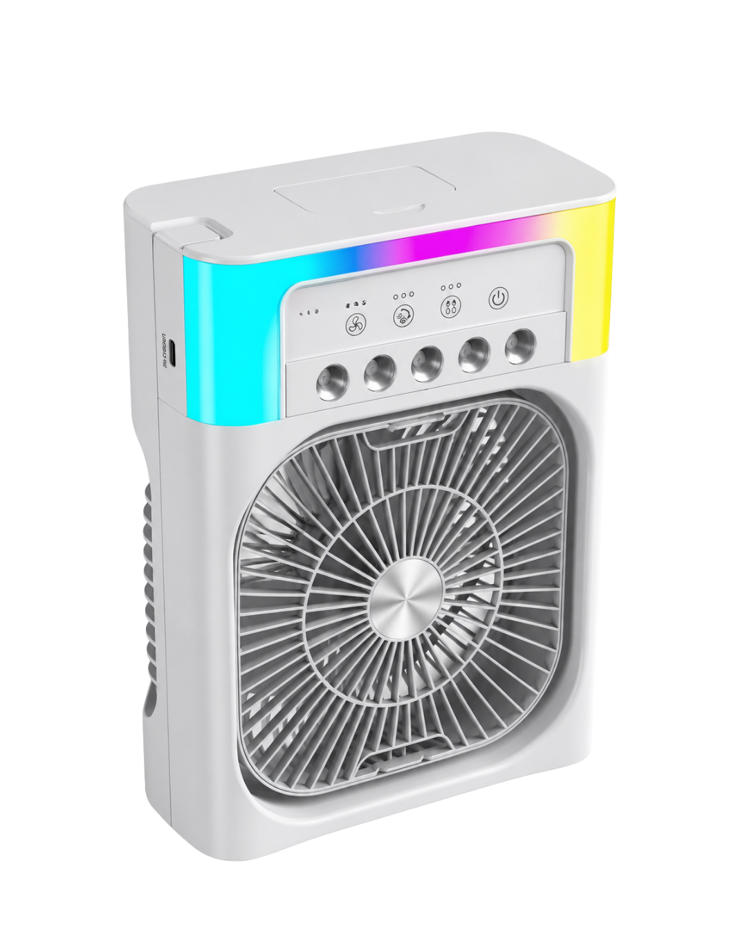 Su Buharlı Mini Klima Fan RGB Işıklı Taşınabilir Serinletici - Görsel 3