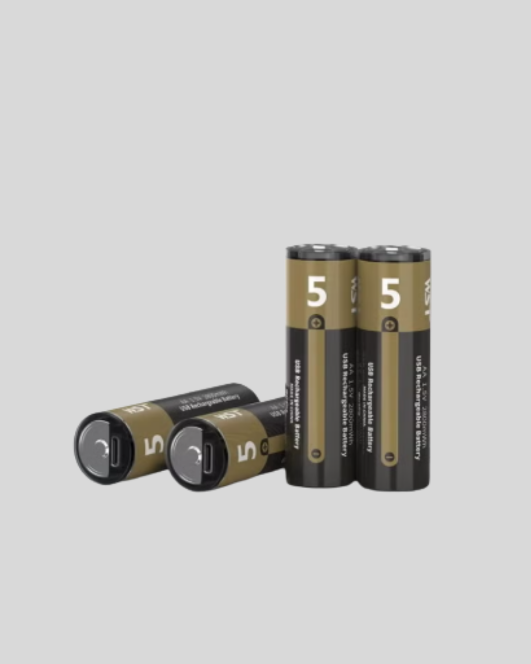 1.5V AA Şarjlı Lityum Pil | 1000+ Kez Şarj Edilebilir | Hızlı Type-C Şarj (2 Adet) - Görsel 5